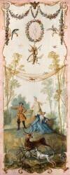 Panneau Décoratif Peint pour Louis Fagon au Château de Voré : La chasse (Jean-Baptiste Oudry) - Muzeo.com