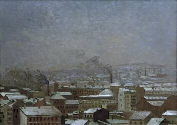 Paris sous la neige (Gustave Caillebotte) - Muzeo.com