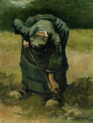 Peasant Woman Digging (Vincent van Gogh) - Muzeo.com