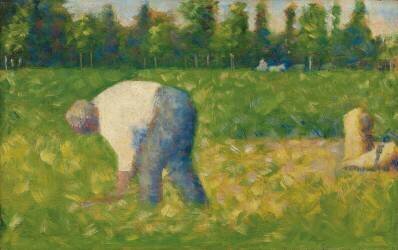 Peasant Working (Georges Seurat) - Muzeo.com