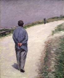 Pere Magloire on the Road to Saint-Clair (Gustave Caillebotte) - Muzeo.com
