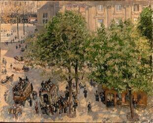 Place du Théâtre Français (Camille Pissarro) - Muzeo.com