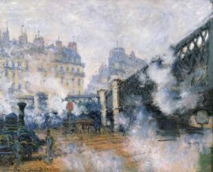 Pont de l'Europe, Gare Saint-lazare (Claude Monet) - Muzeo.com