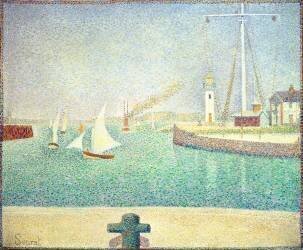 Port of Honfleur (Georges Seurat) - Muzeo.com