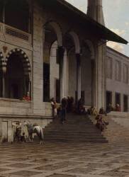 Porte de la mosquée de Yéni-Djami à Constantinople (Alberto Pasini) - Muzeo.com