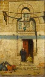 Porte du tombeau de Mourad bey au Caire (Narcisse Berchère) - Muzeo.com