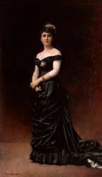 Portrait de madame Bishoffsheim (Léon Bonnat) - Muzeo.com