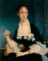 Portrait de Mme Raul-Alfred Philippe (1849-1881) (Jules Elie Delaunay) - Muzeo.com