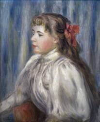 Portrait of a young girl (Auguste Renoir) - Muzeo.com