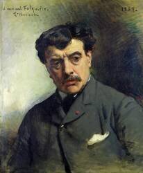 Portrait of Alexander Falguiere (Léon Bonnat) - Muzeo.com