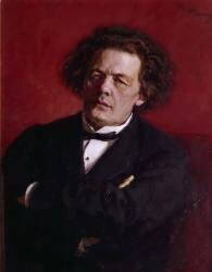 Portrait of Anton Grigoryevich Rubinstein (Ilya Répine) - Muzeo.com