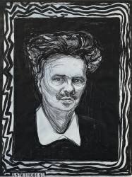 Portrait of Auguste Strindberg (Edvard Munch) - Muzeo.com