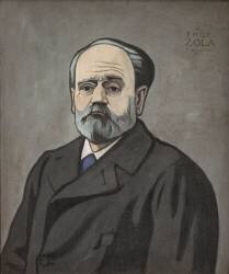 Portrait of Emile Zola (Félix Vallotton) - Muzeo.com