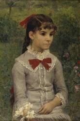 Portrait of Hélène de Heredia (Jules Breton) - Muzeo.com