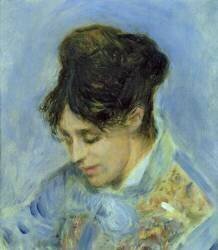 Portrait of Madame Claude Monet (Auguste Renoir) - Muzeo.com
