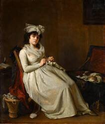 Portrait of Madame Gérard, Wife of Henri Gérard (Marguerite Gérard) - Muzeo.com