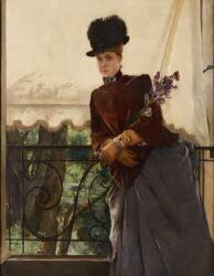 Portrait of Mademoiselle Dubois (Alfred Stevens) - Muzeo.com