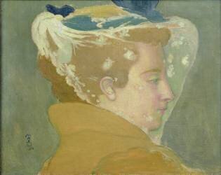Portrait of Marthe with a White Veil (Maurice Denis) - Muzeo.com