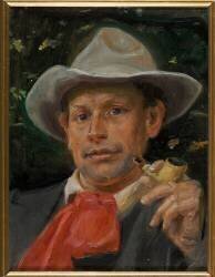 Portrait of Martin Andersen Nexo (Michael Peter Ancher) - Muzeo.com