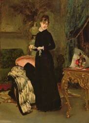 Portrait of Mlle (Alfred Stevens) - Muzeo.com