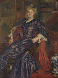 Portrait of Mrs Emily Montgomery-Lang (Jacques-Emile Blanche) - Muzeo.com