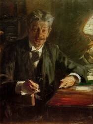 Portrait of the critic and writer Georg Brandes (Peder Severin Kröyer) - Muzeo.com
