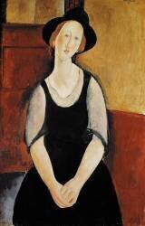 Portrait of Thora Klinckowstrom (Amedeo Modigliani) - Muzeo.com