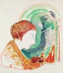 Profile of a Young Girl (Odilon Redon) - Muzeo.com