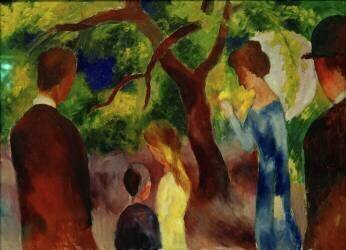Promenade (August Macke) - Muzeo.com