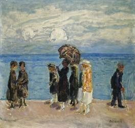 Promenaders at the Seaside (Pierre Bonnard) - Muzeo.com