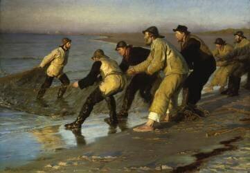 Pulling in the Nets (Peder Severin Kröyer) - Muzeo.com