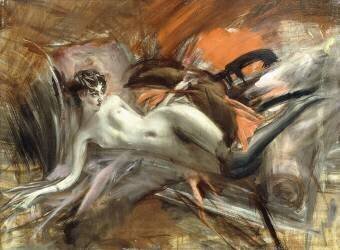 Reclining Nude (Giovanni Boldini) - Muzeo.com