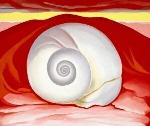 Red Hills with White Shell, 1938 (Georgia O'Keeffe) - Muzeo.com