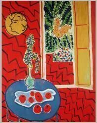 Red Interior: Still Life on a Blue Table (Henri Matisse) - Muzeo.com