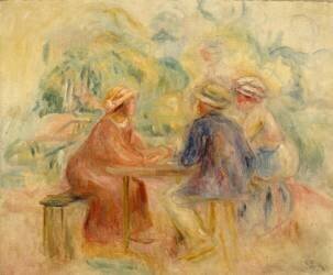 Réunion dans le jardin (Auguste Renoir) - Muzeo.com