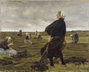 Repairing the Nets (Max Liebermann) - Muzeo.com