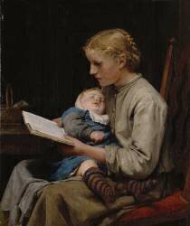 Rose and Bertha Gugger (Albert Anker) - Muzeo.com