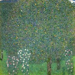 Roses under the Trees (Gustav Klimt) - Muzeo.com