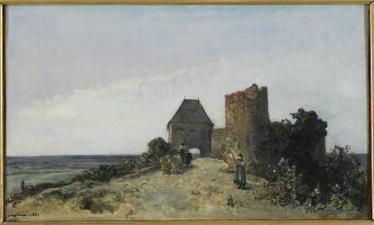 Ruines du château de Rosemont (Nièvre) (Johan Barthold Jongkind) - Muzeo.com