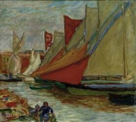 Sailing boats in Cannes (Pierre Bonnard) - Muzeo.com