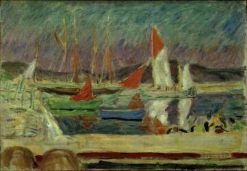 Sailing Boats in the Harbour of St Tropez (Pierre Bonnard) - Muzeo.com