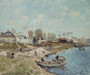 Sand on the Quay (Alfred Sisley) - Muzeo.com