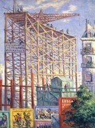 Scaffolding and Posters (Maximilien Luce) - Muzeo.com