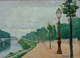 Seine bank in Neuilly (Albert Dubois-Pillet) - Muzeo.com