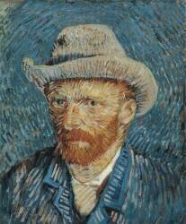 Self Portrait with Felt Hat (Vincent van Gogh) - Muzeo.com