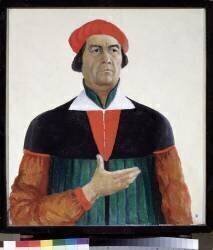 Self-portrait 1933 State Russian Museum - peinture de Kasimir Severinovich Malevitch (Kazimir Malevitch) - Muzeo.com