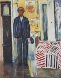 Self-portrait, Between the Clock and the Bed (Edvard Munch) - Muzeo.com