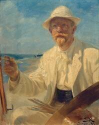 Self-portrait of the artist (Peder Severin Kröyer) - Muzeo.com