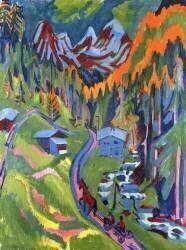 Sertig Path in Summer (Ernst Ludwig Kirchner) - Muzeo.com