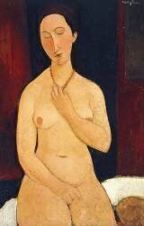 Sitting Nude with Necklace (Amedeo Modigliani) - Muzeo.com
